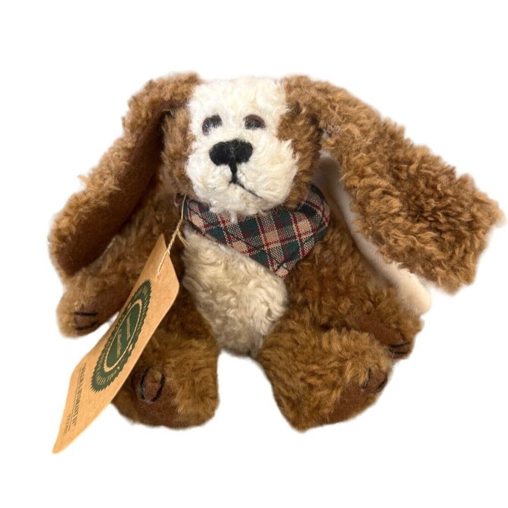 Vintage Boyds Bears Dog Angel Christmas Ornament Jointed Plush Willie W/tags